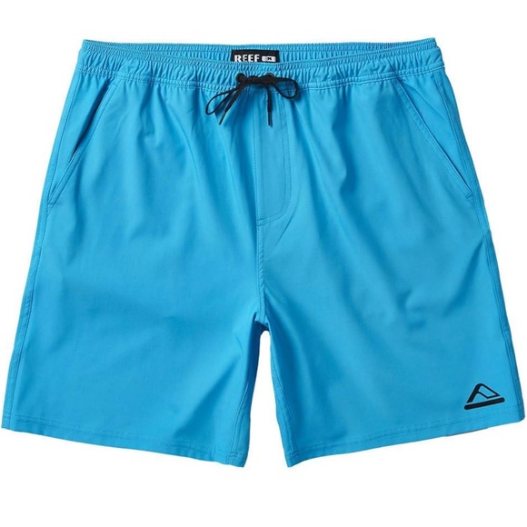 Reef Mens 17" Outseam Swimming Fishing Boardshorts Jackson Blue Size XL - Picture 3 of 9